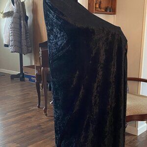 Full length Black Velveteen Cape